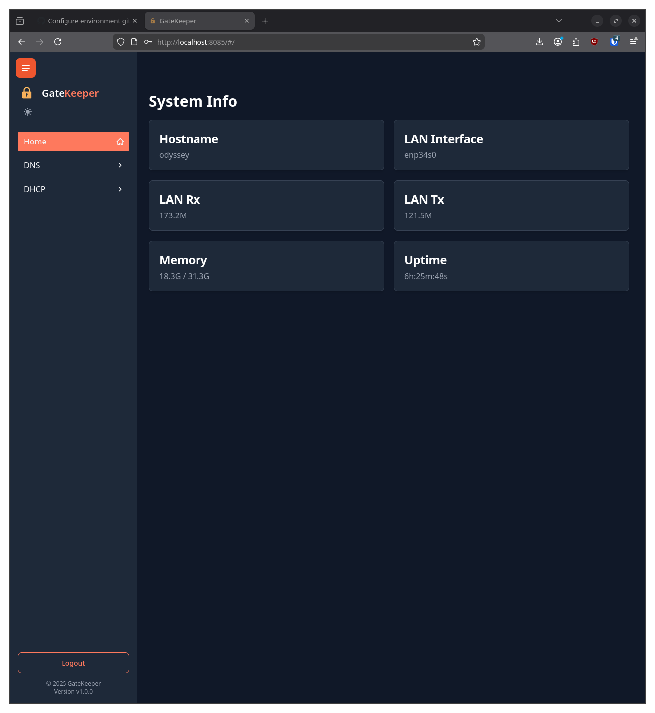 Home Page Screenshot